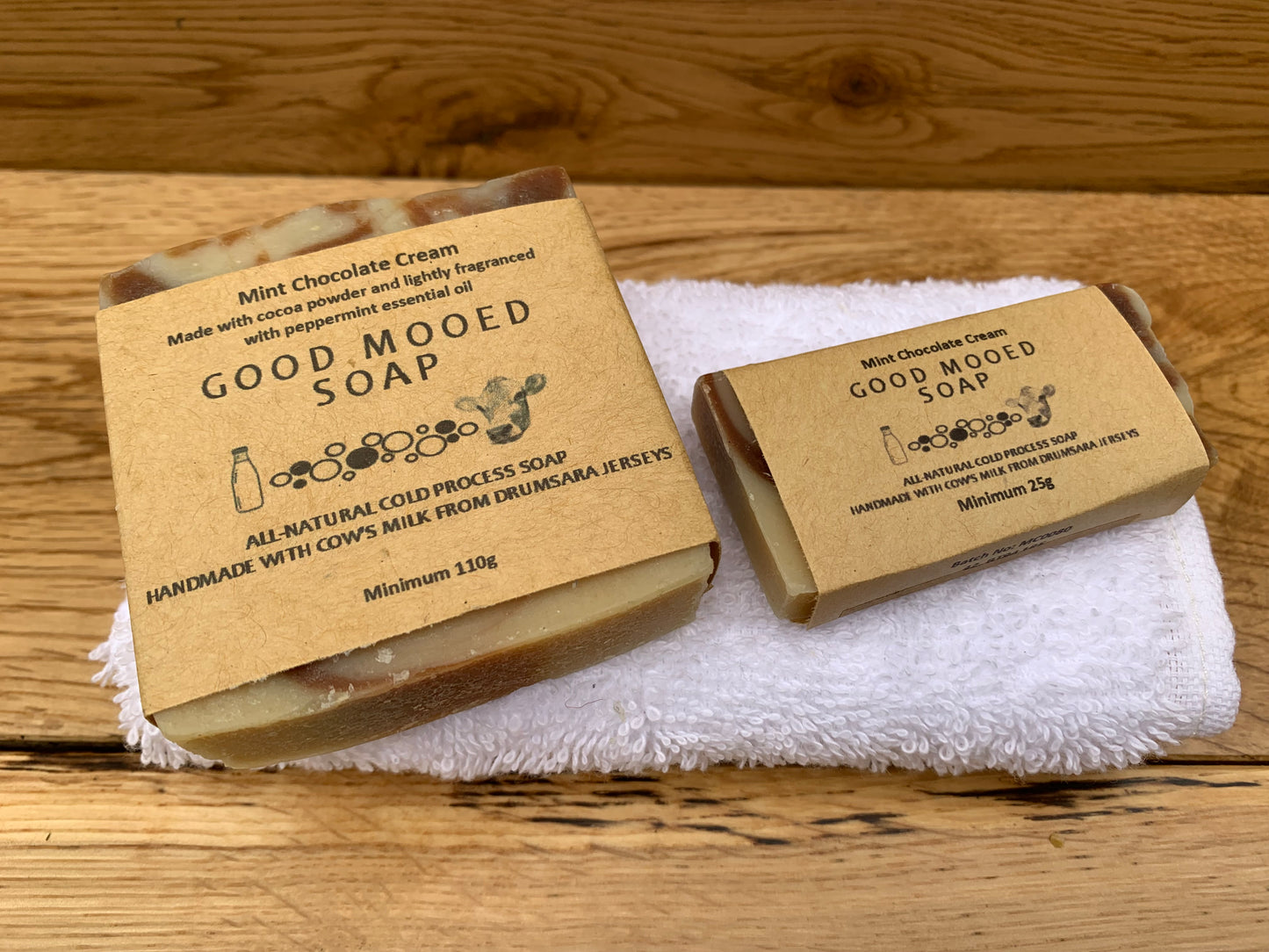 Mint Chocolate soap, Jersey Cow, Milk Soap, Fermanagh, Northern Ireland, Mini bars, guest soap