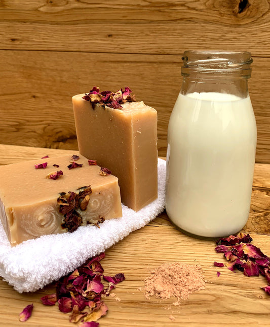 Cow milk soap, Rose essential oil, Fermanagh, Northern Ireland